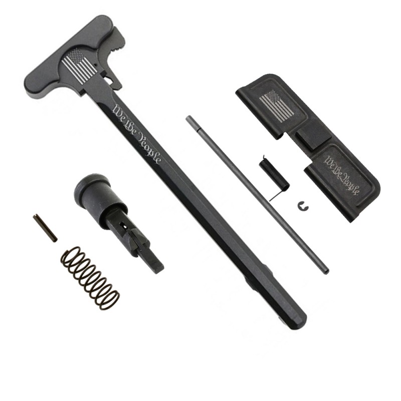 AR-15 Tactical Charging Handle, Dust Cover, and Forward Assist Kit - U2 - with LATCH OPTION